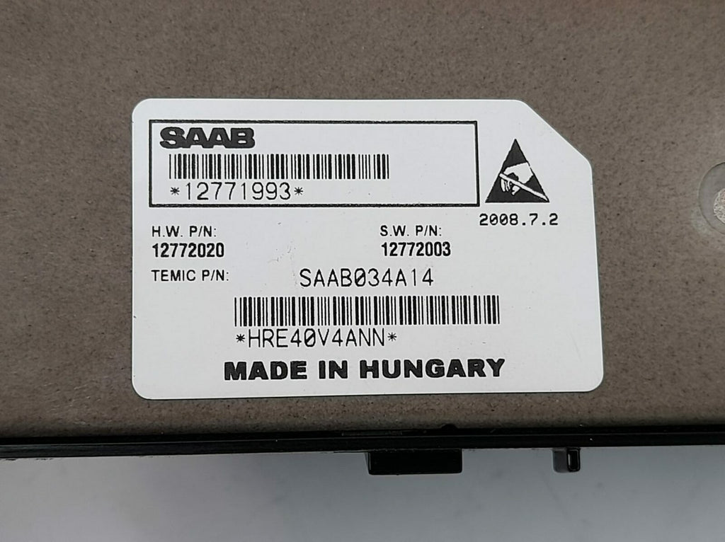 Saab 93 9-3 Nearside Rear Window Switch (No Anti Pinch) 12771993 (From 2007)