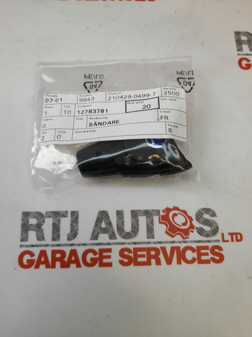 Genuine Saab 93 9-3 2003-2012 Transmitter Key Fob 12783781 inc Programming