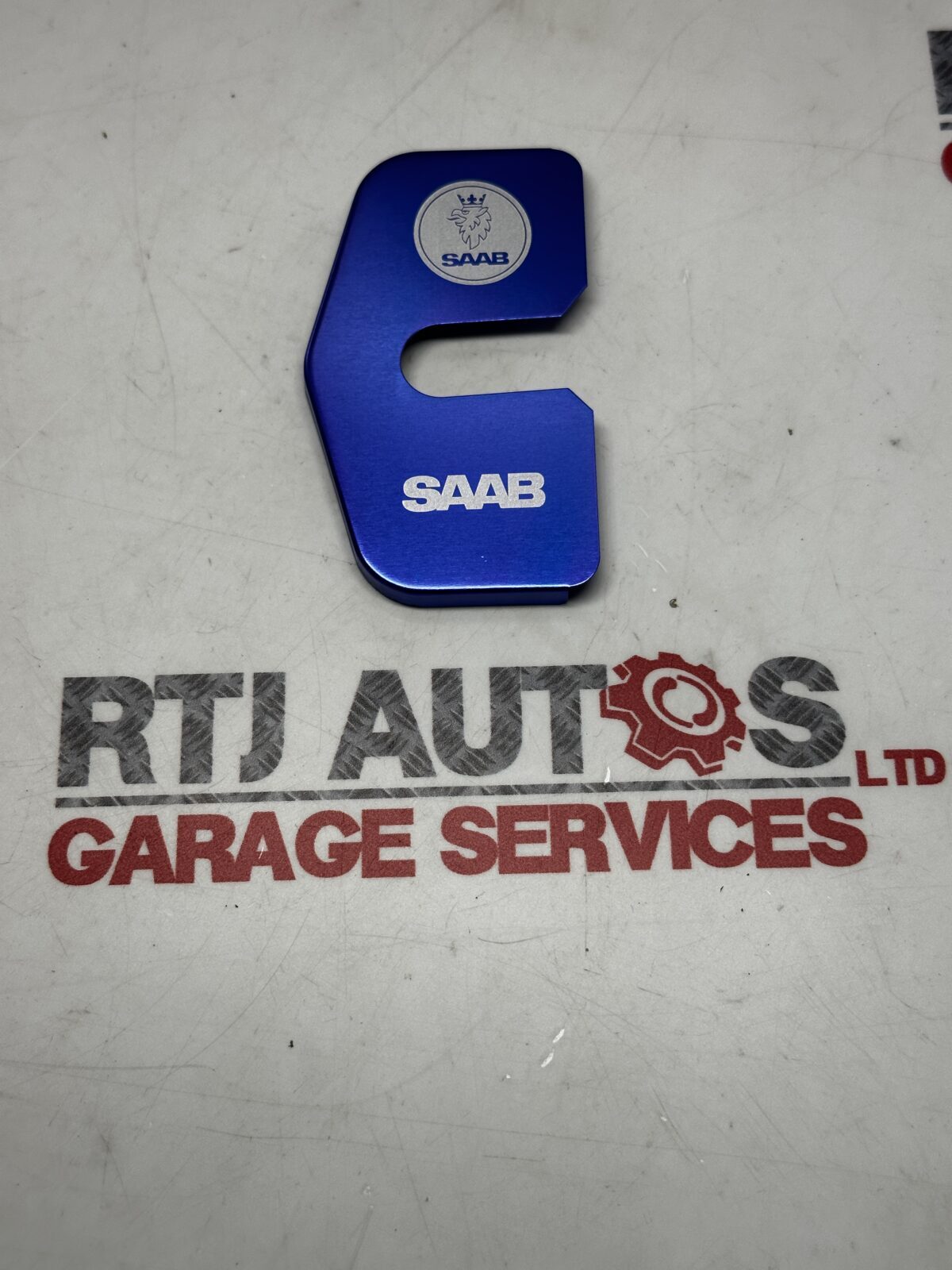 Saab 9-5 Saloon Estate New Door Striker Plate Covers X4 Blue