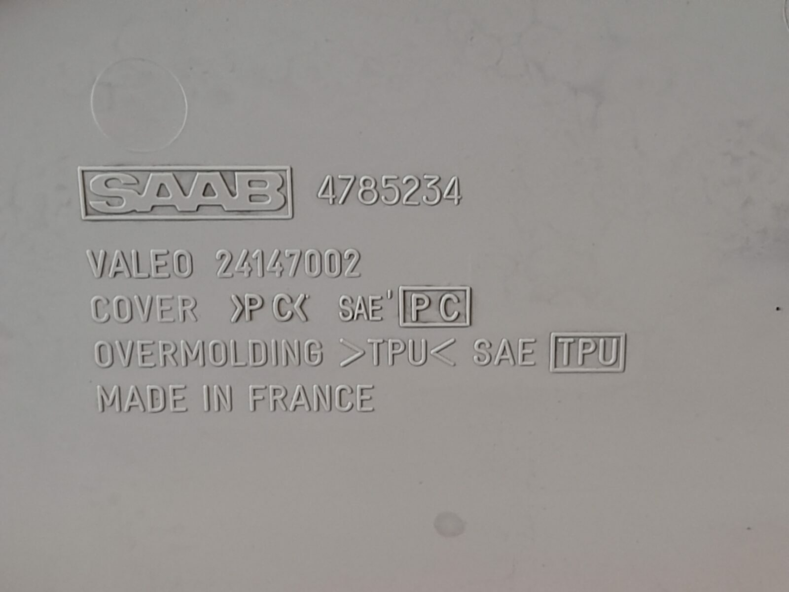 Saab 95 9-5 Tail Light Cover Interior Trim 4785234