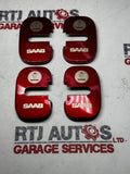 Saab 93 9-3 Saloon Estate New Door Striker Plate Covers X4