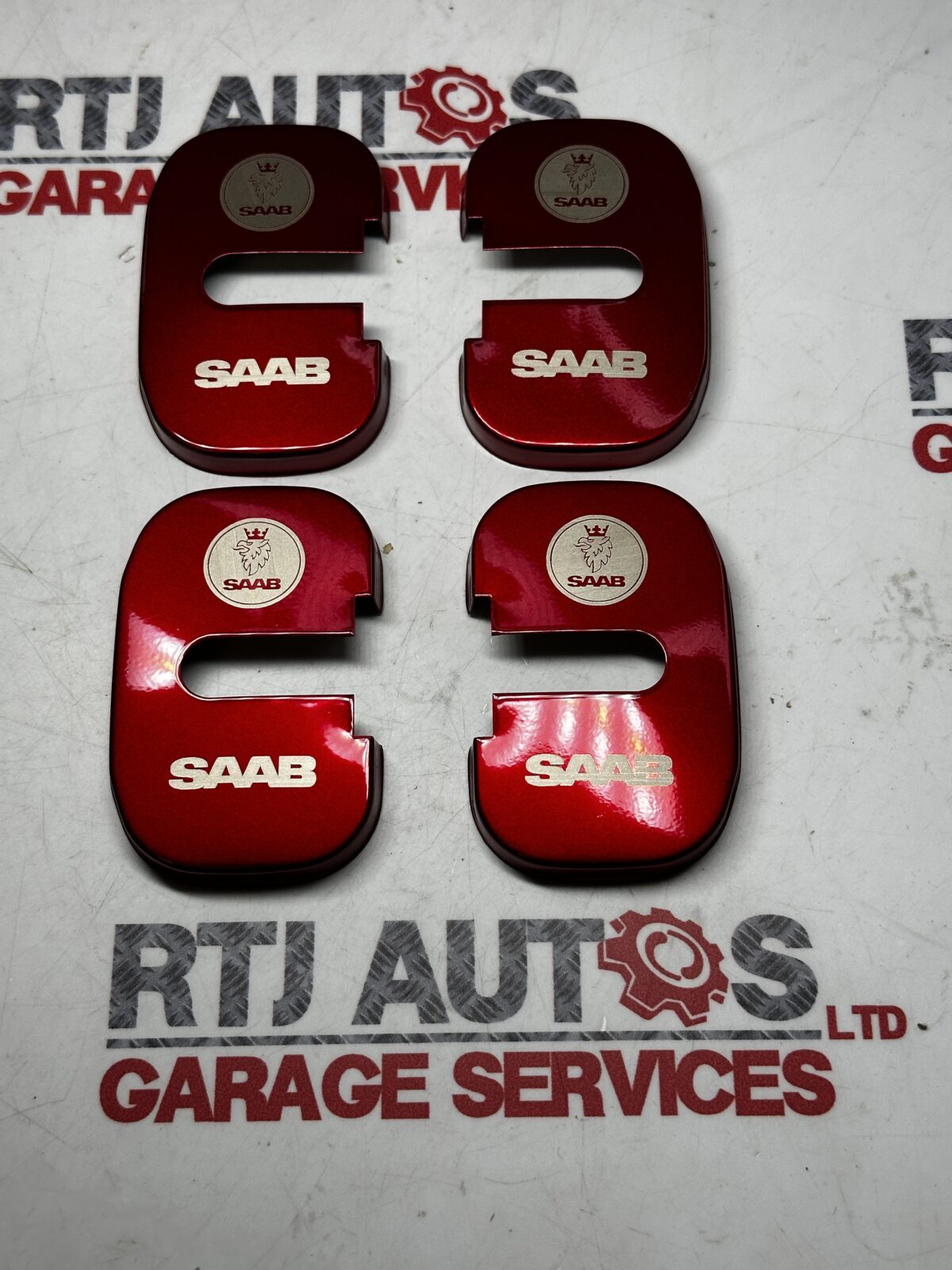 Saab 93 9-3 Saloon Estate New Door Striker Plate Covers X4