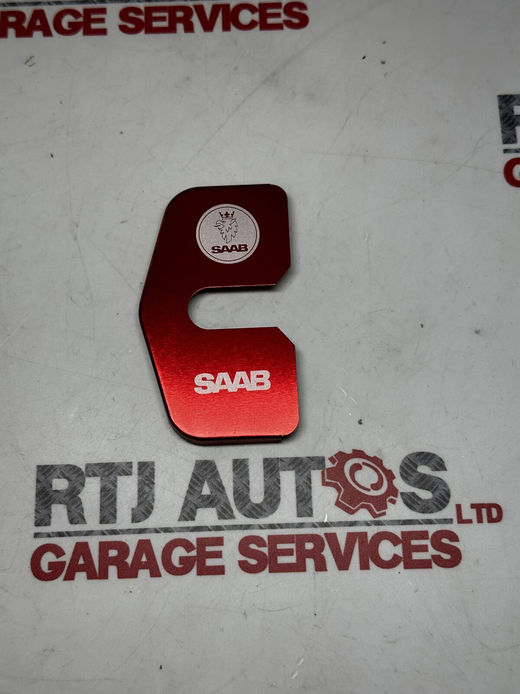 Saab 9-5 Saloon Estate New Door Striker Plate Covers X4 Red