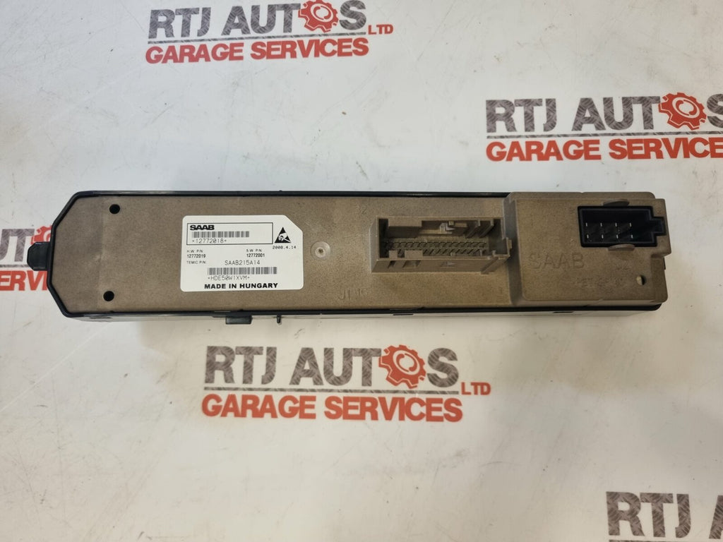 Saab 93 9-3 CV Drivers Front Window Switch Pack Door Module 12772018