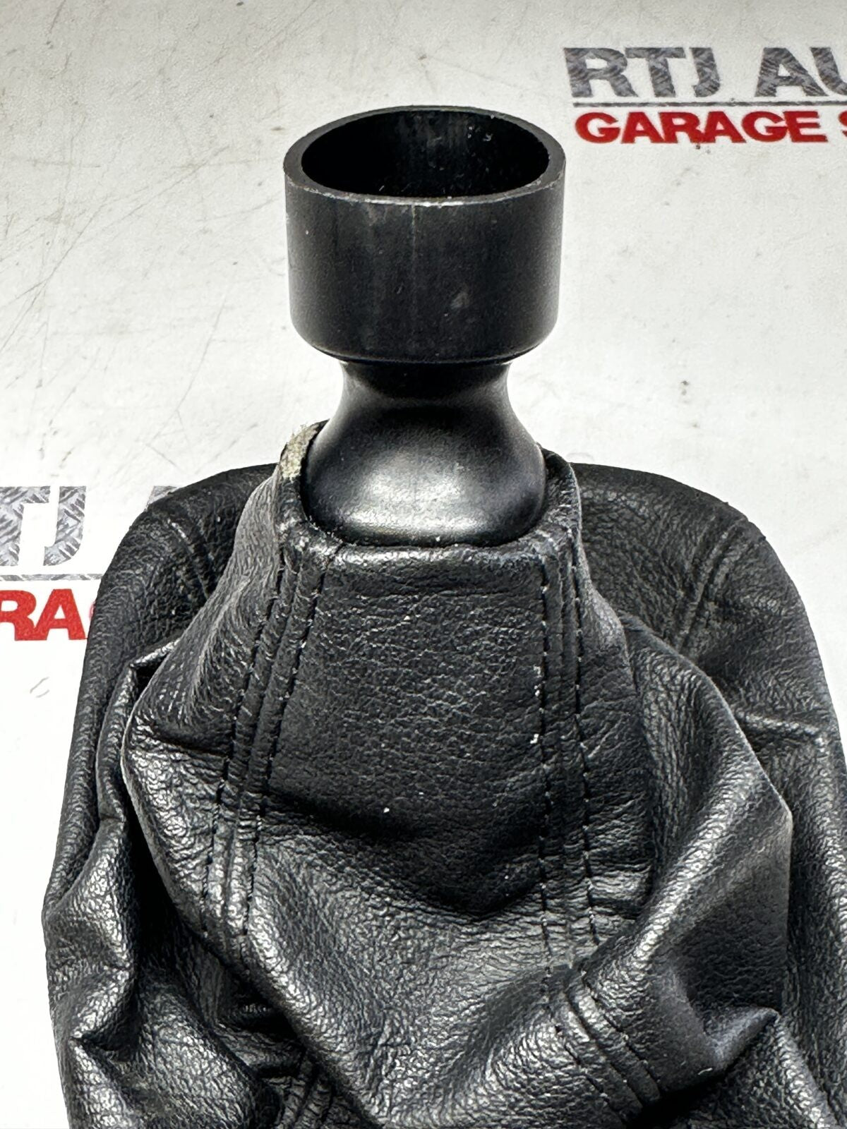 Saab 93 9-3 Used Gear Stick Gaiter Black Leather (Grade 2)