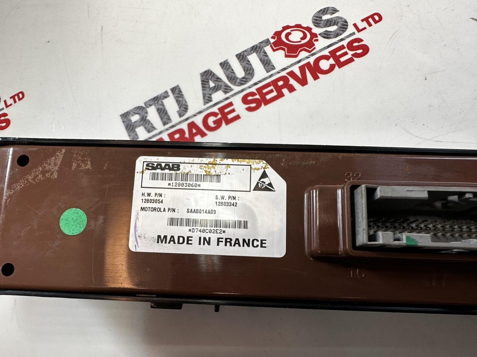 SAAB 9-3 93 Right Front Door Window Switch Pack 12803060