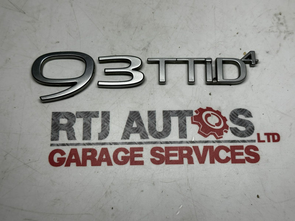 Saab 93 9-3 (93 TTiD4) Boot Badge (Used)