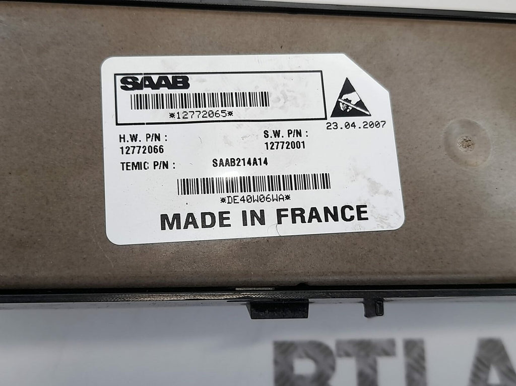 Saab 93 9-3 CV Drivers Front Window Switch Pack w/o Finger Protection 12772065