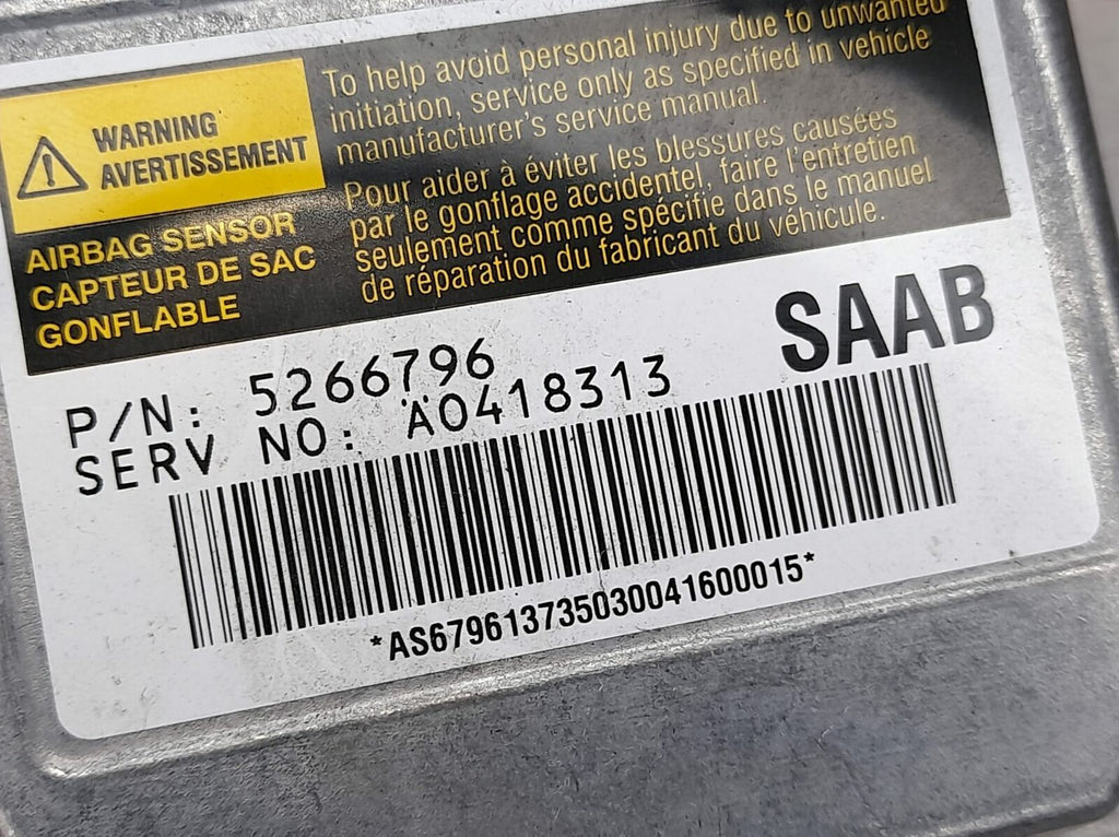 Saab 95 9-5 Airbag Control Unit ECU 5266796