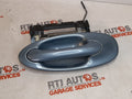 Saab 93 9-3 2007 N/S Rear Outside Door Handle Ice Blue Metallic 304 12768275