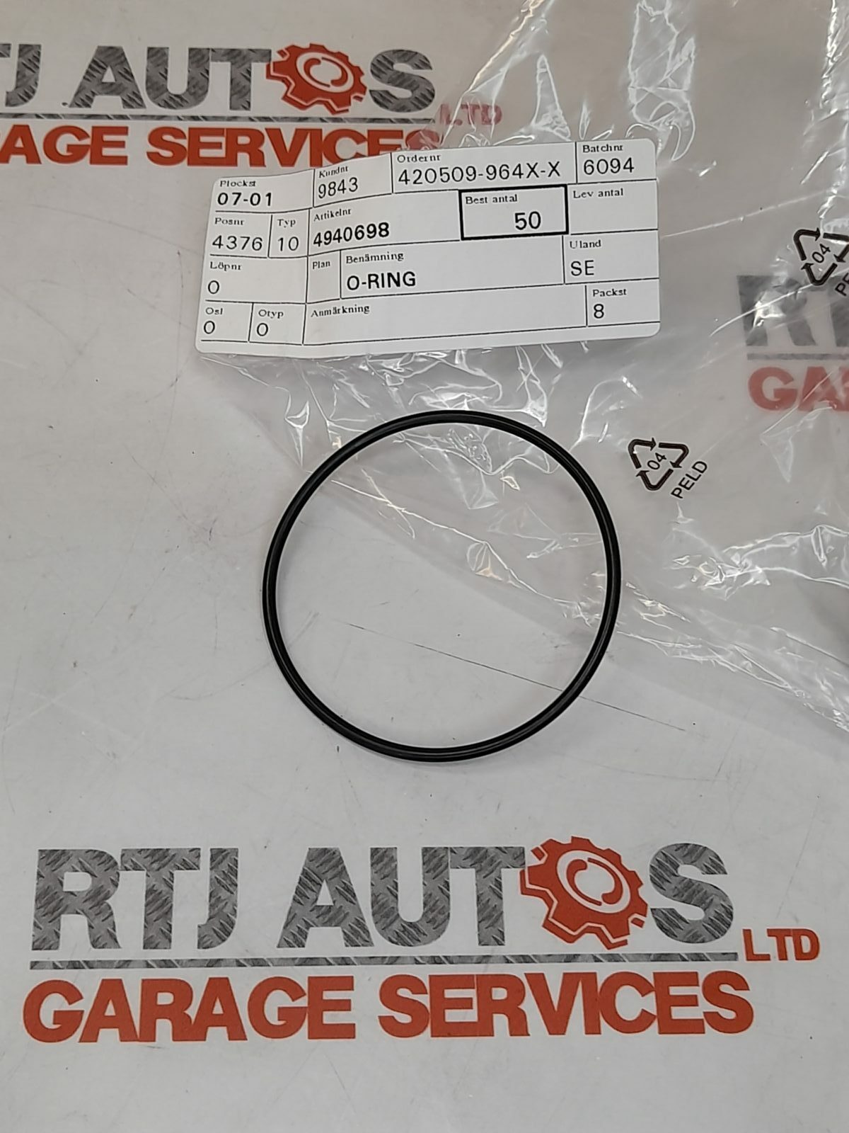 Saab 9-3 9-5 Throttle Body O-Rings Upper Lower B205 B235 Genuine