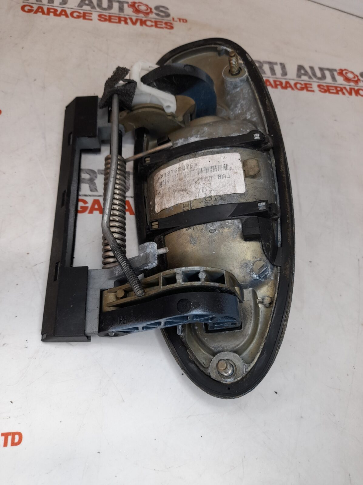 Saab 93 9-3 O/S Outside Door Handle Ice Blue Metallic 304 12768276