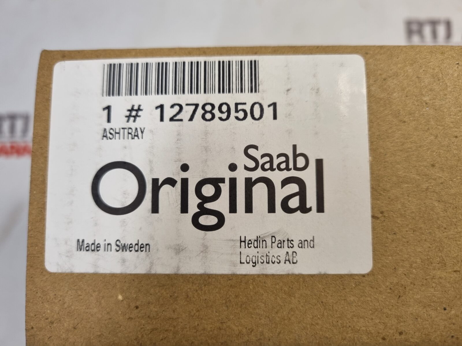 Saab 9-3 Ashtray Black New Genuine 12789501