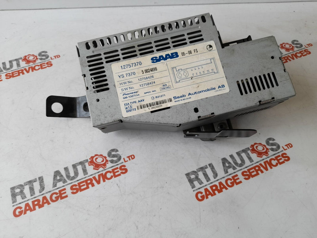Saab 93 9-3 CV AMP 1 Audio Amplifier 12800531 / 12757370 2003 - 2006