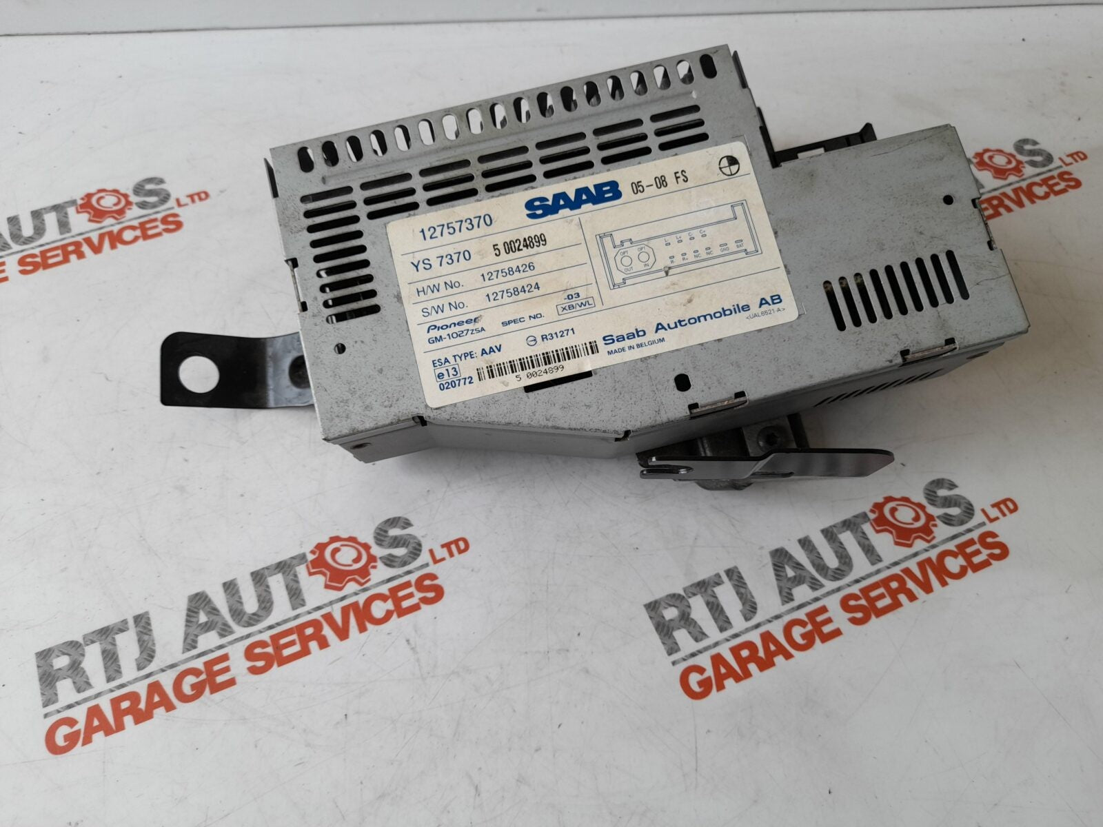 Saab 93 9-3 CV AMP 1 Audio Amplifier 12800531 / 12757370 2003 - 2006