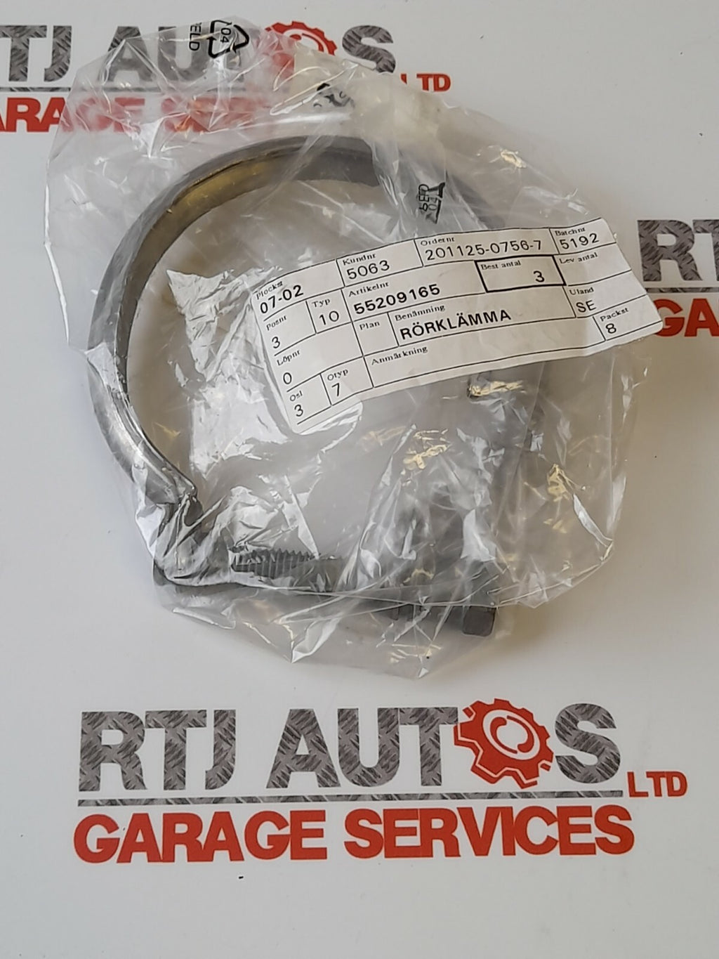 Genuine Saab 93 9-3 95 9-5 A19/A20/Z19DTR Exhaust System Pipe Clamp 55209165