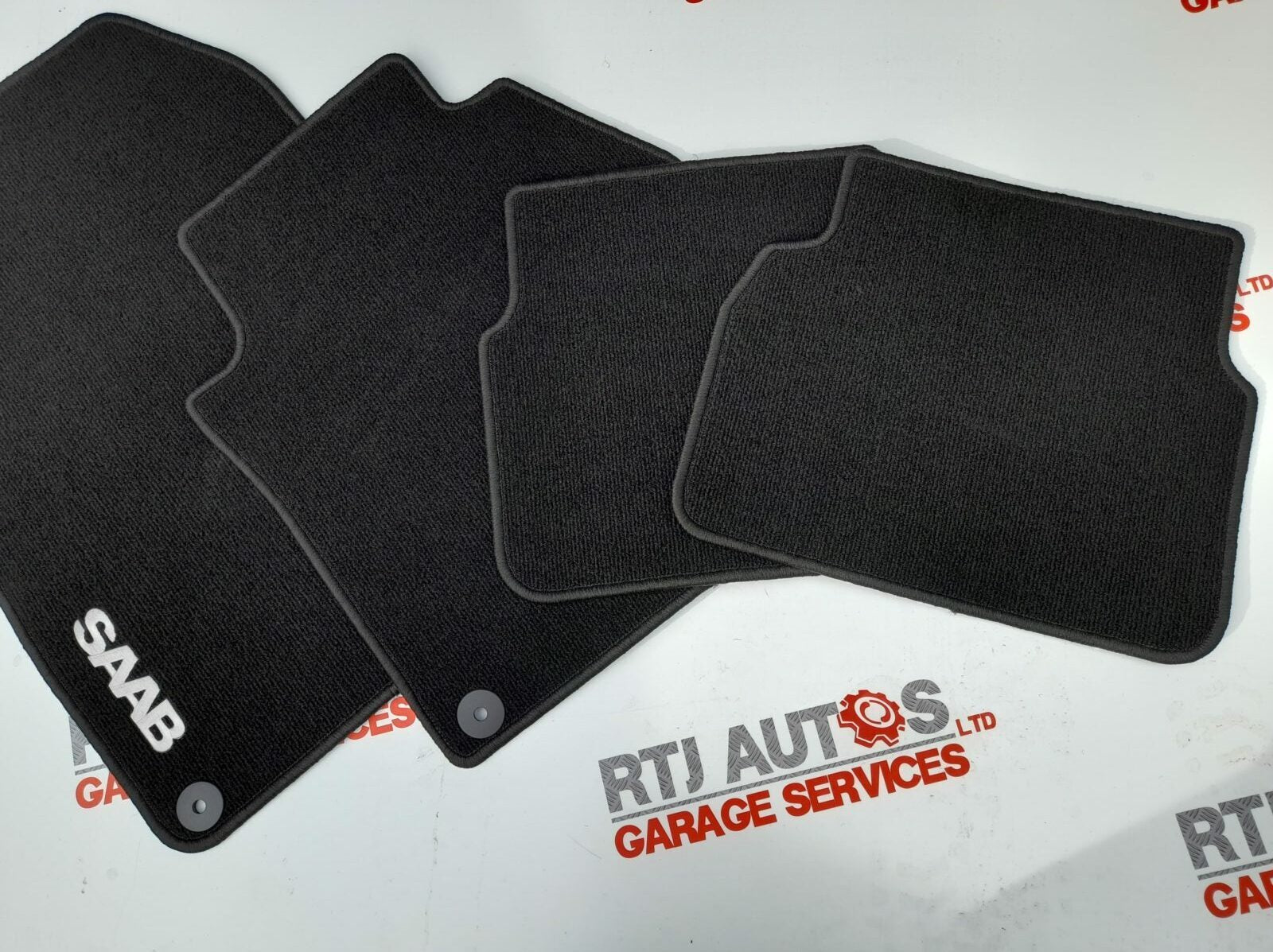 Saab 9-3 Floor Mats 08-12 Saloon Estate Black Carpet Mat Set 12825833