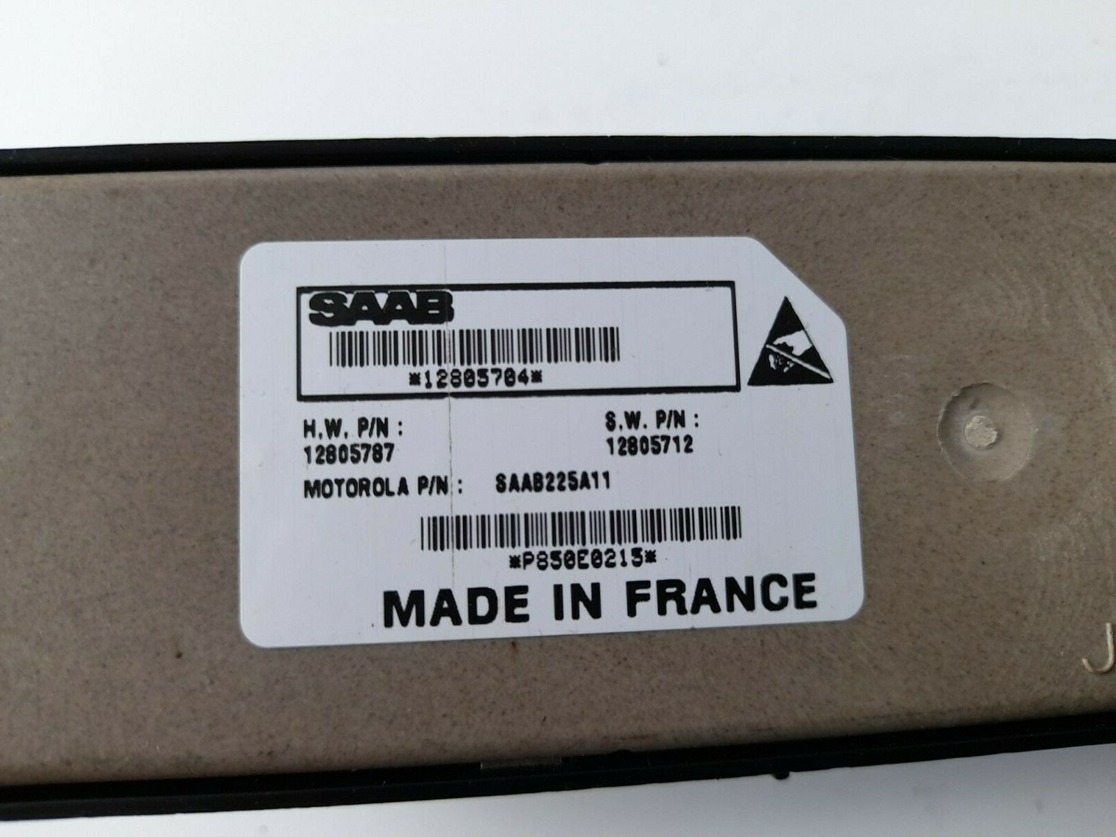 Saab 93 9-3 CV Nearside Front Window Switch Pack w/Finger Protection 12805704