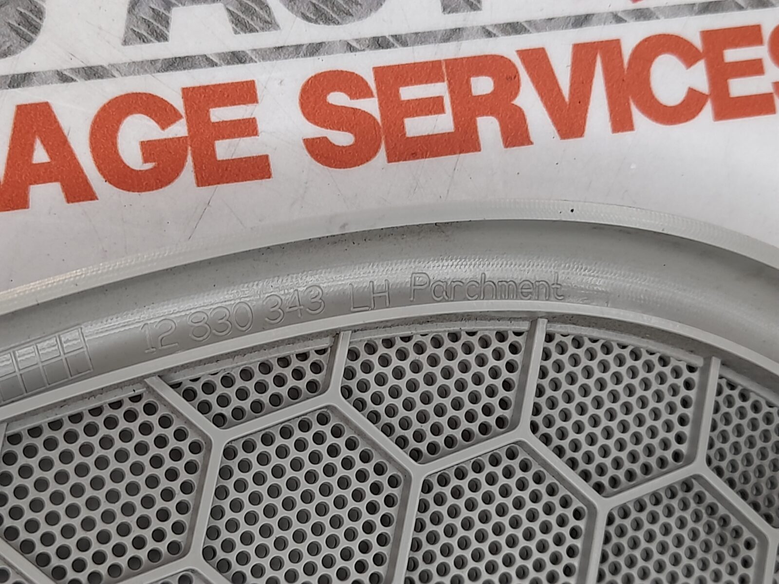 Saab 93 9-3 CV 2004-2007 LH Loudspeaker Grille Beige 12830343