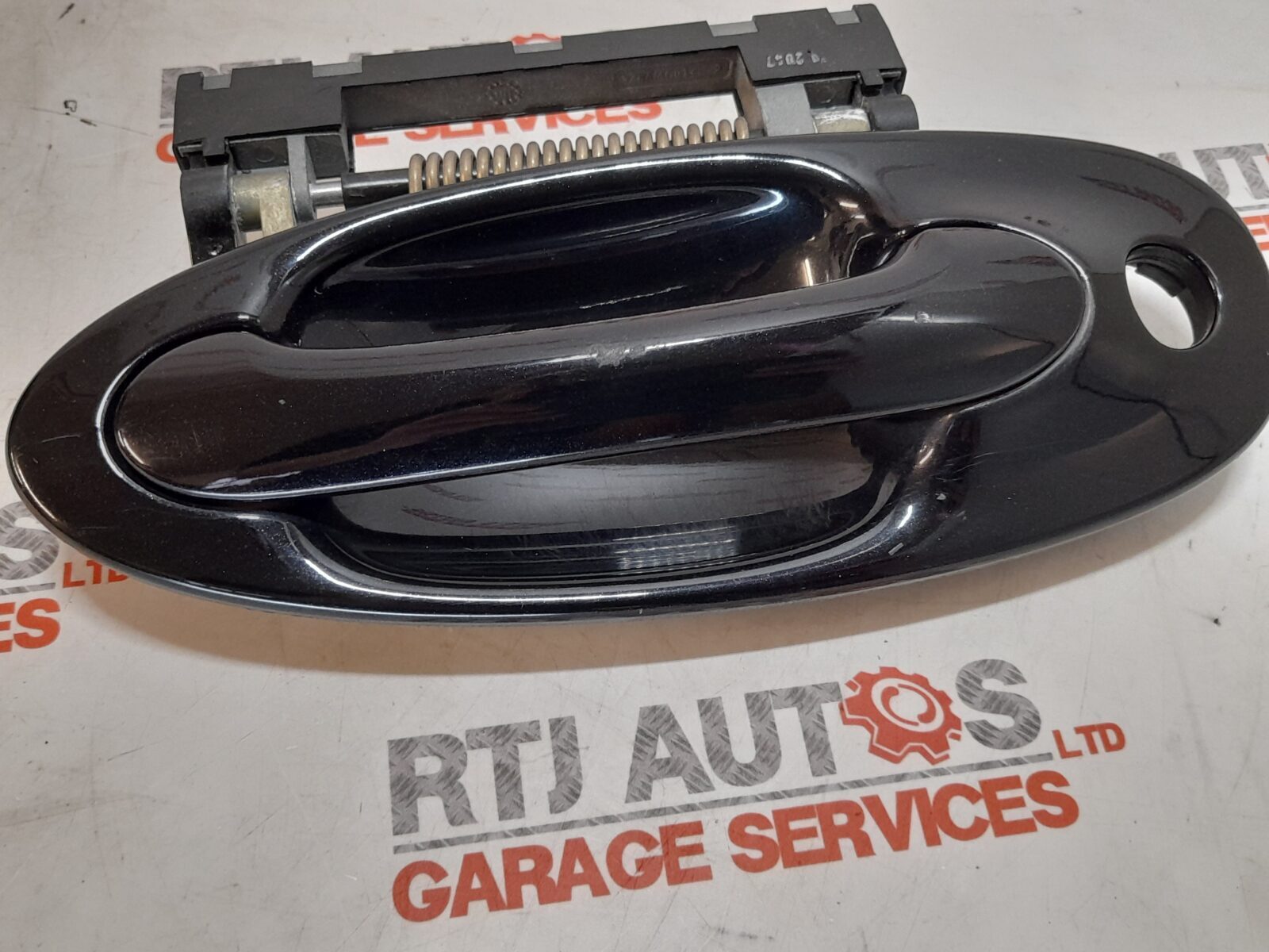 Saab 93 9-3 Passenger Front Outside Door Handle Jet Black Metallic 298 12760267