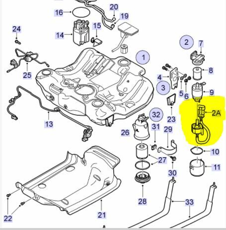 New Genuine Saab 9-3 9-5 06-09 1.9 Diesel Water in Fuel Sensor 12762673