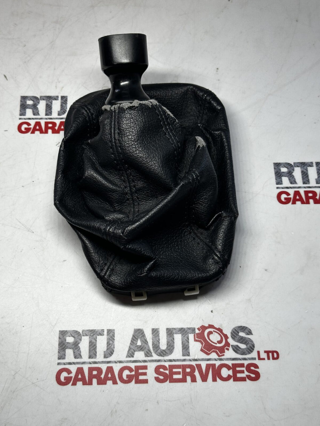 Saab 93 9-3 Used Gear Stick Gaiter Black Leather (Grade 3)
