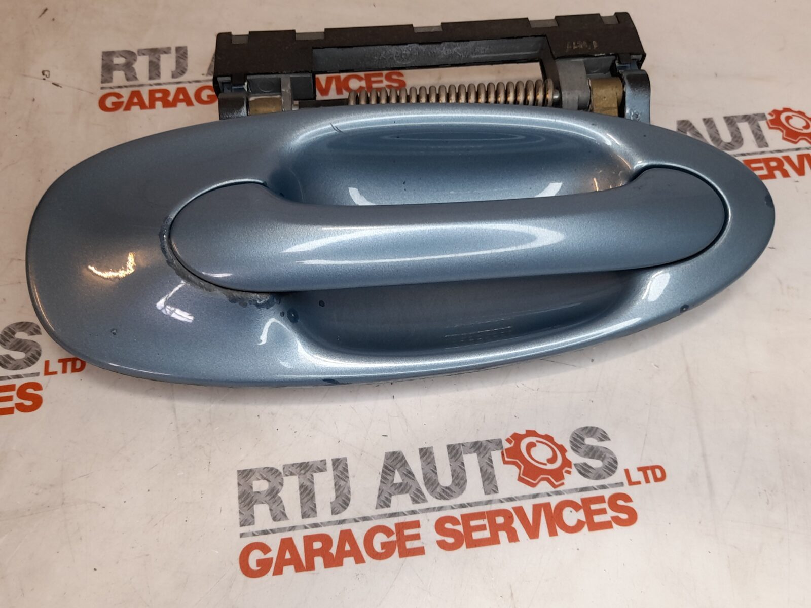 Saab 93 9-3 O/S Outside Door Handle Ice Blue Metallic 304 12768276