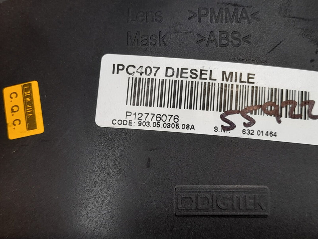 Saab 93 9-3 Diesel 2007 Speedometer Clocks 56K Miles 12776076