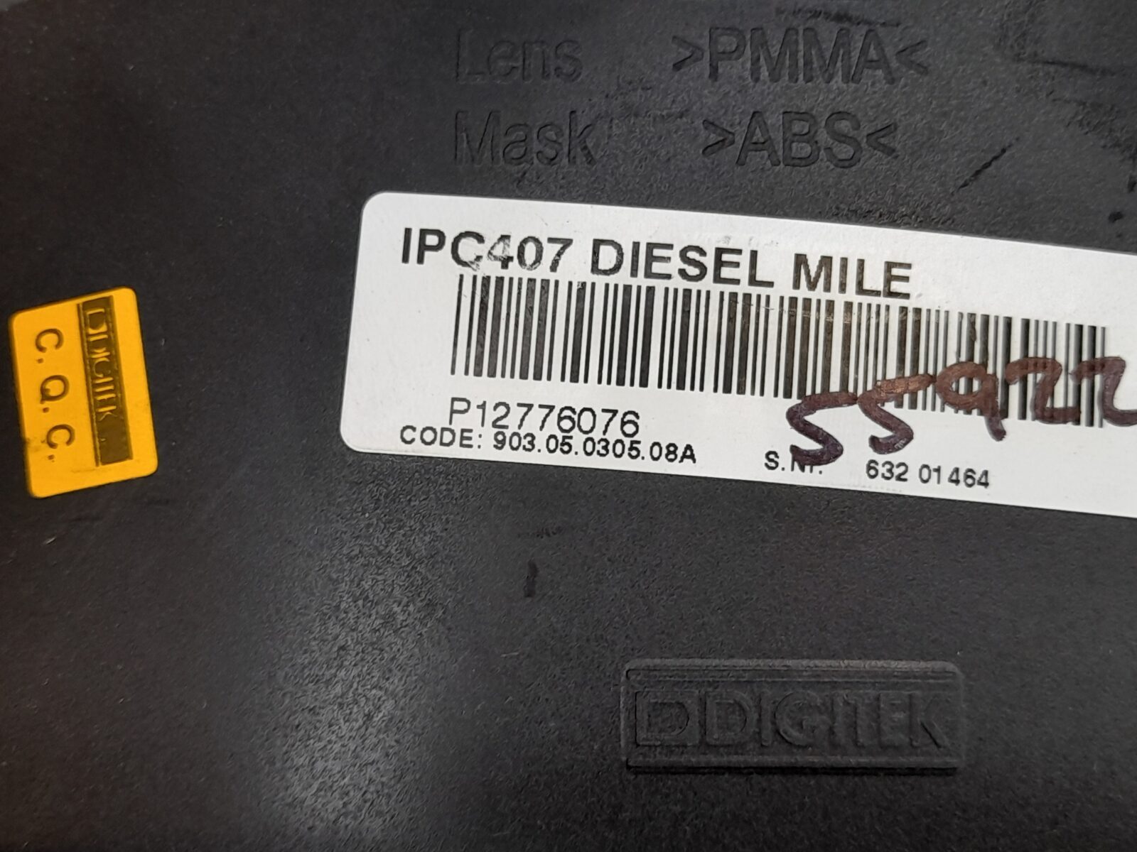 Saab 93 9-3 Diesel 2007 Speedometer Clocks 56K Miles 12776076