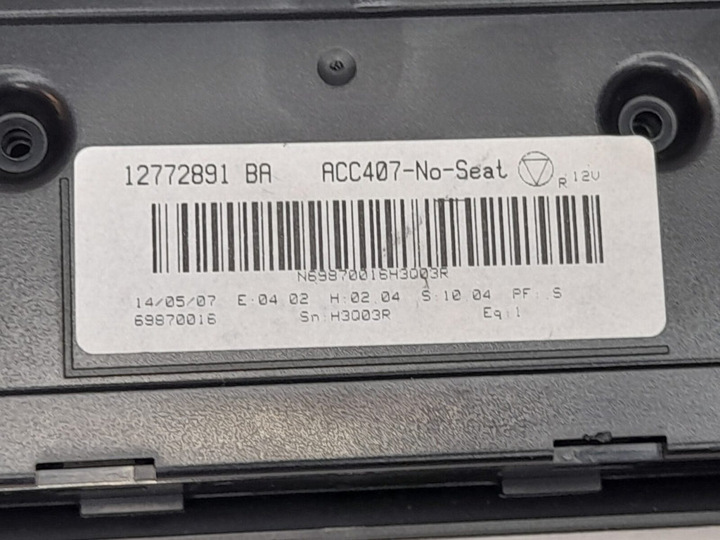 SAAB 9-3 93 2007 - 2011 ACC climate control heater panel 12772891
