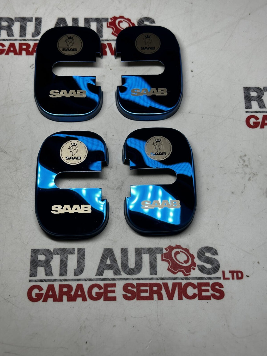 Saab 93 9-3 Saloon Estate New Door Striker Plate Covers X4