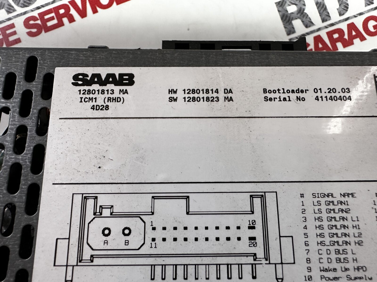 SAAB 9-3 93 MK2 03-07 ICM1 CAR STEREO HEAD UNIT 12801813