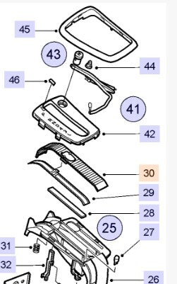 Genuine Saab 93 9-3 95 9-5 Gear Selector Blind 4777371 RHD