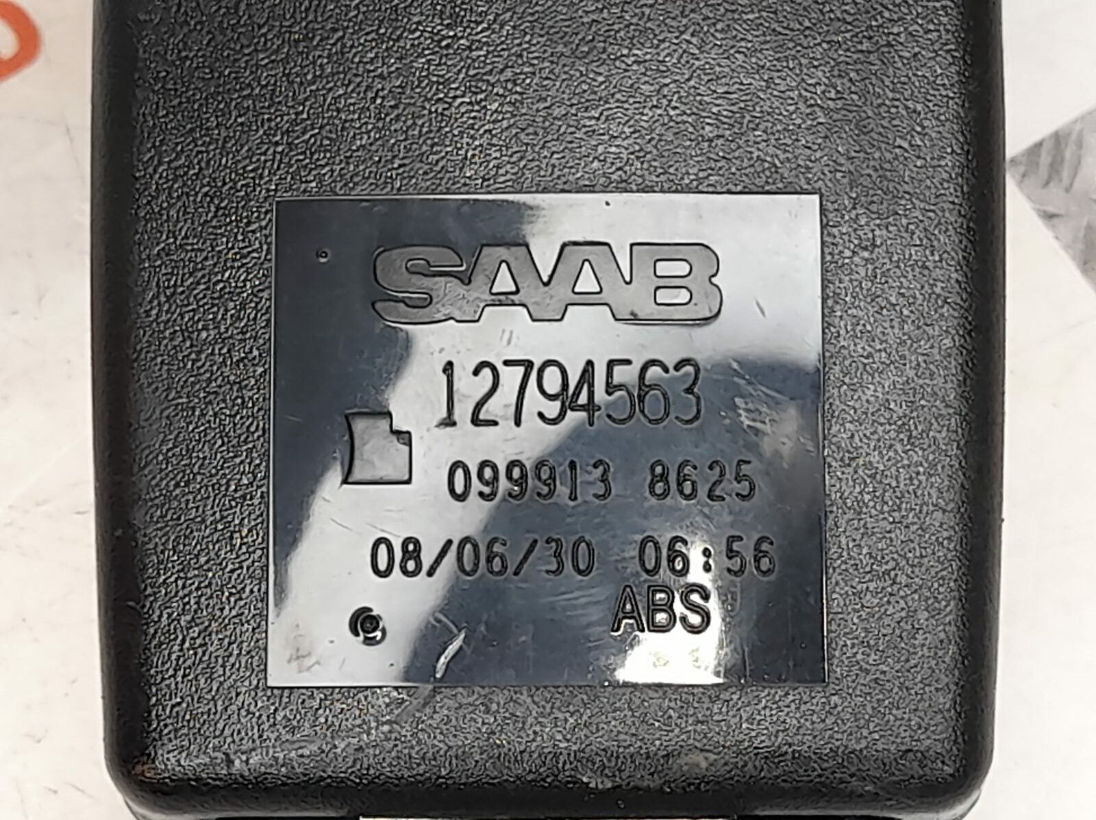 Saab 93 9-3 From 2003 N/S Rear Seat Safety Belt Buckle 12794563