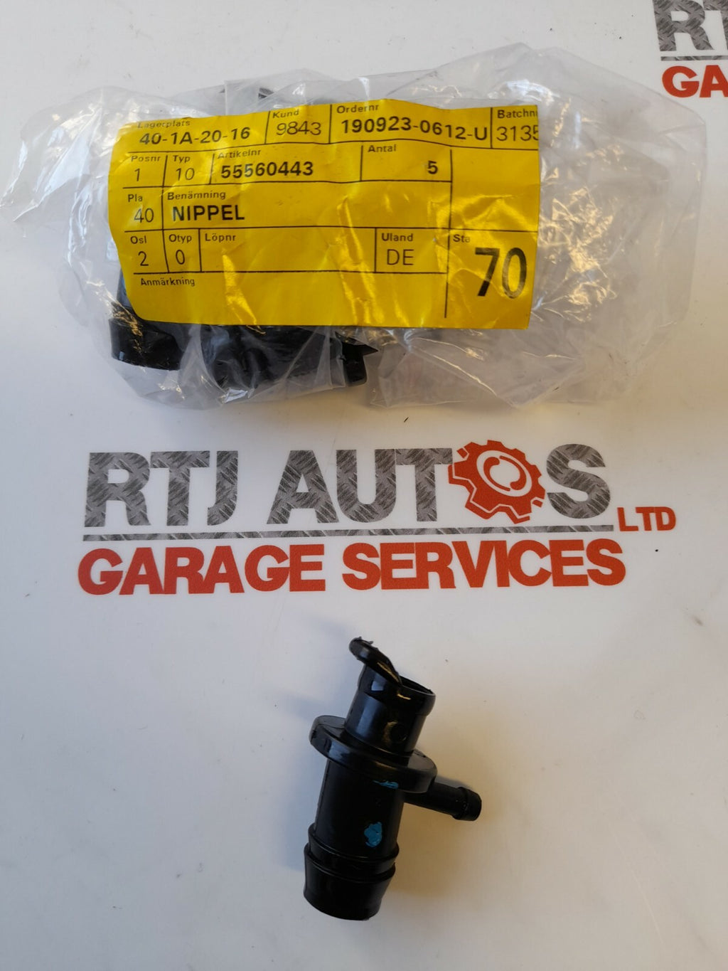 Genuine Saab 9-3 9-5 Cam Box Joint Nipple 55560443 and Bushing 9549593