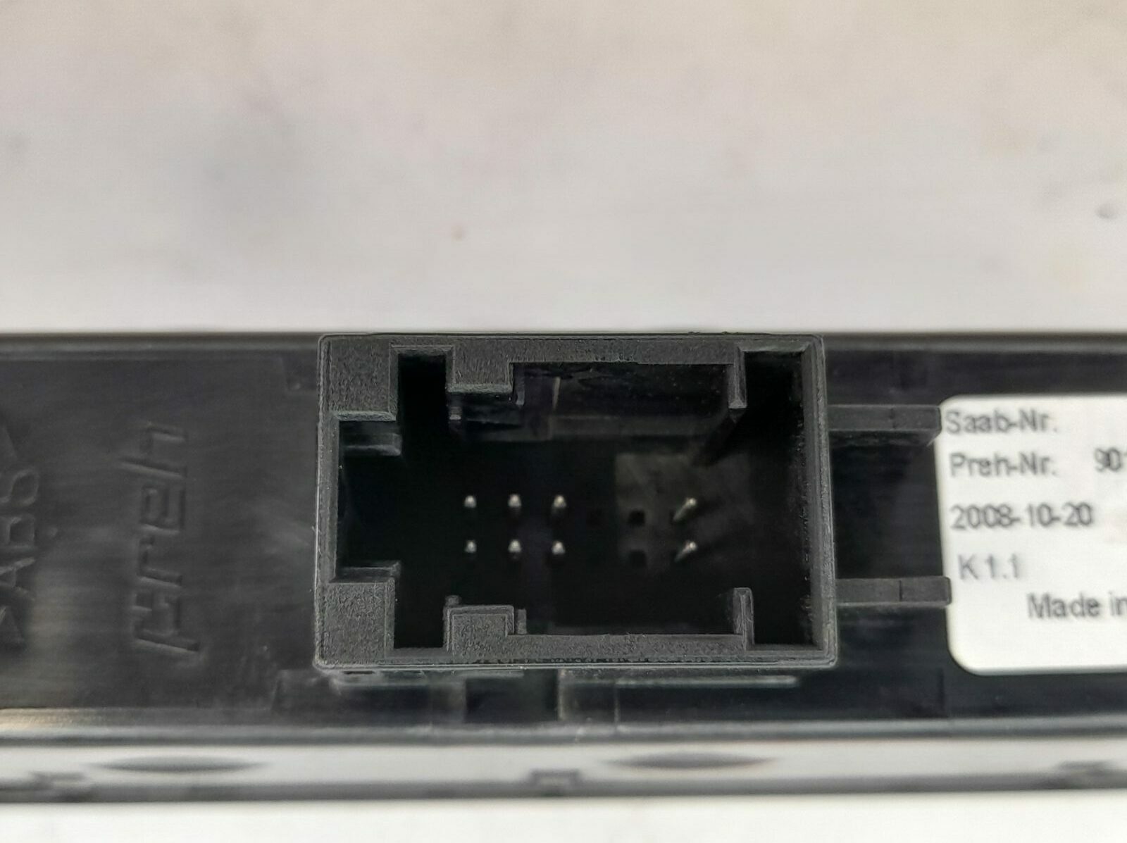 SAAB 93 9-3 Dash Night Panel Switch Button 12771358