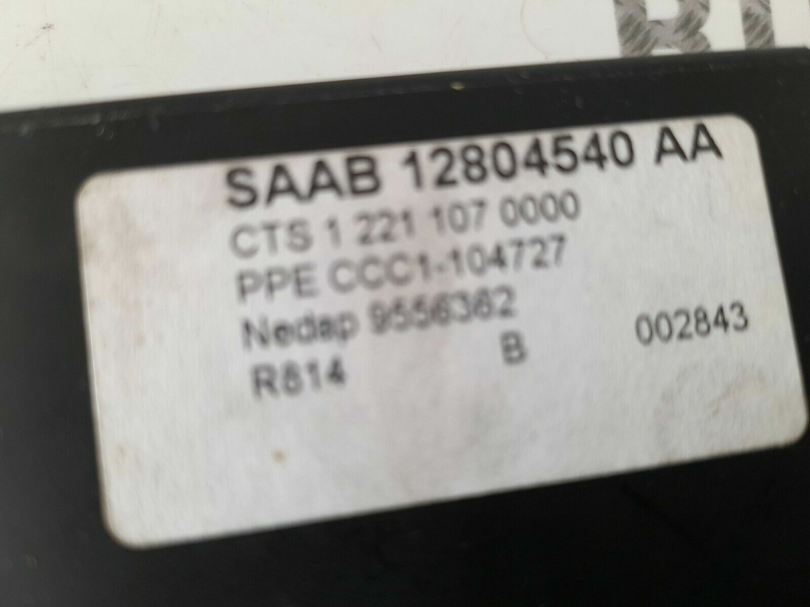 Saab 93 9-3 Convertible Soft Top Controller - 12804540