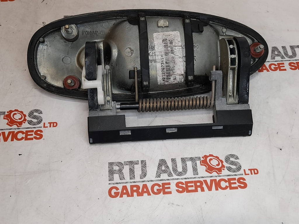 Saab 93 9-3 O/S Outside Door Handle Jet Black Metallic 298 12767345