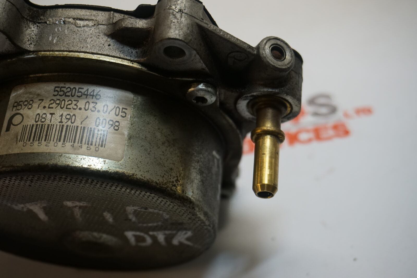 Saab 9-3 08-10 TTID Brake Vac Pump 55205446 Z19DTR