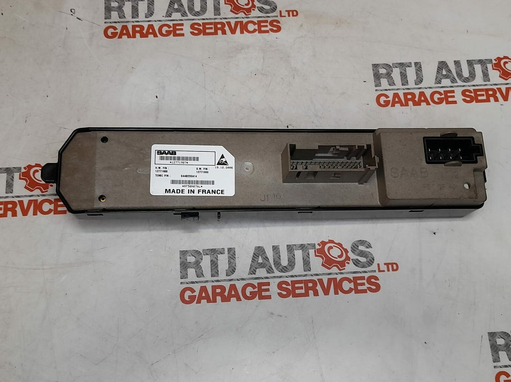 Saab 93 9-3 From 2006 CV LH Rear Switch Pack 12771987
