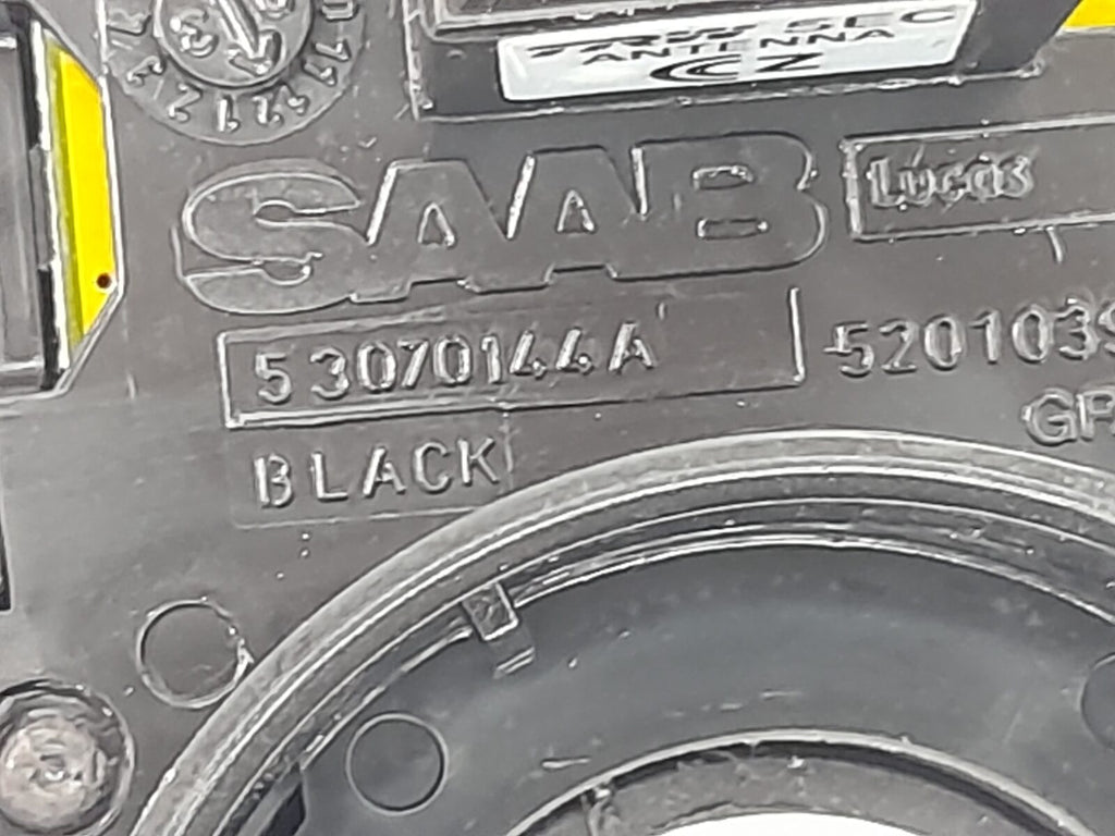 Saab 9-5 Ignition Immobiliser Key Surround 53070144A Black Grey