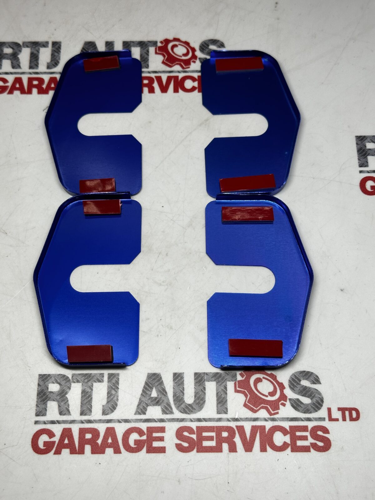 Saab 9-5 Saloon Estate New Door Striker Plate Covers X4 Blue