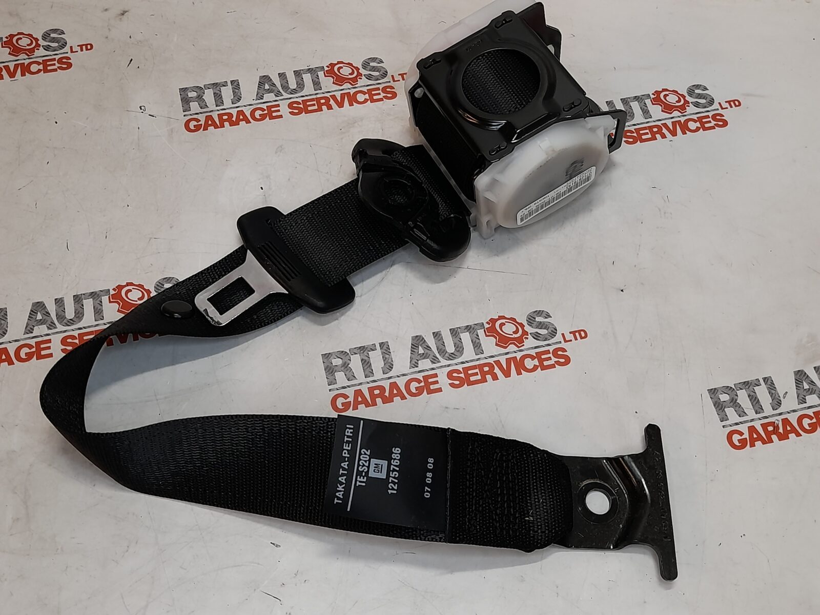 Saab 93 9-3 From 2005 Saloon Rear Seatbelt 12757686