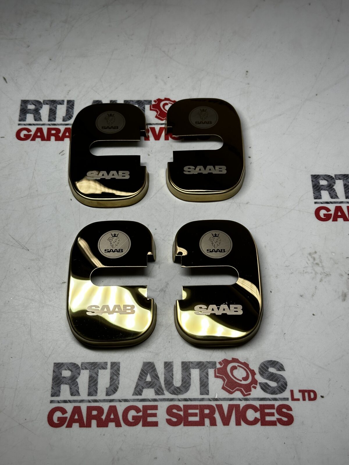 Saab 93 9-3 Saloon Estate New Door Striker Plate Covers X4