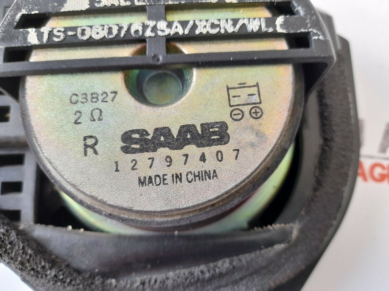 Saab 93 9-3 Loudspeaker 03-11 Front Door Right Hand Offside 12797407