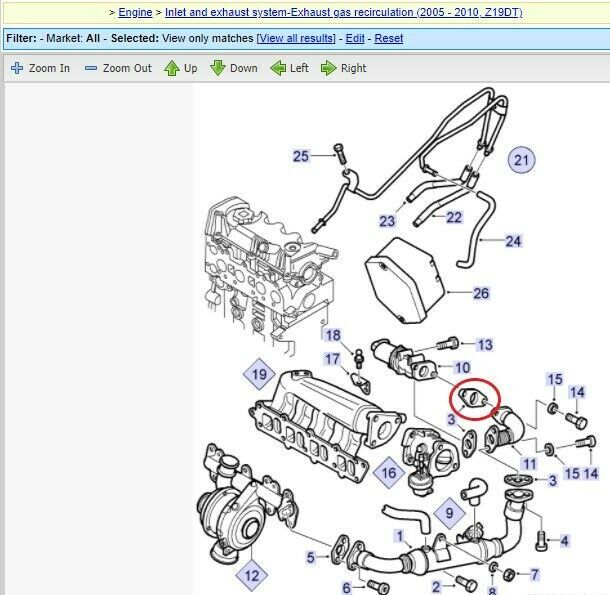Saab Blanking Plate 1.9CDTi 16V Z19DTH 150BHP 8V Z19DT 120BHP 04-10 E G R