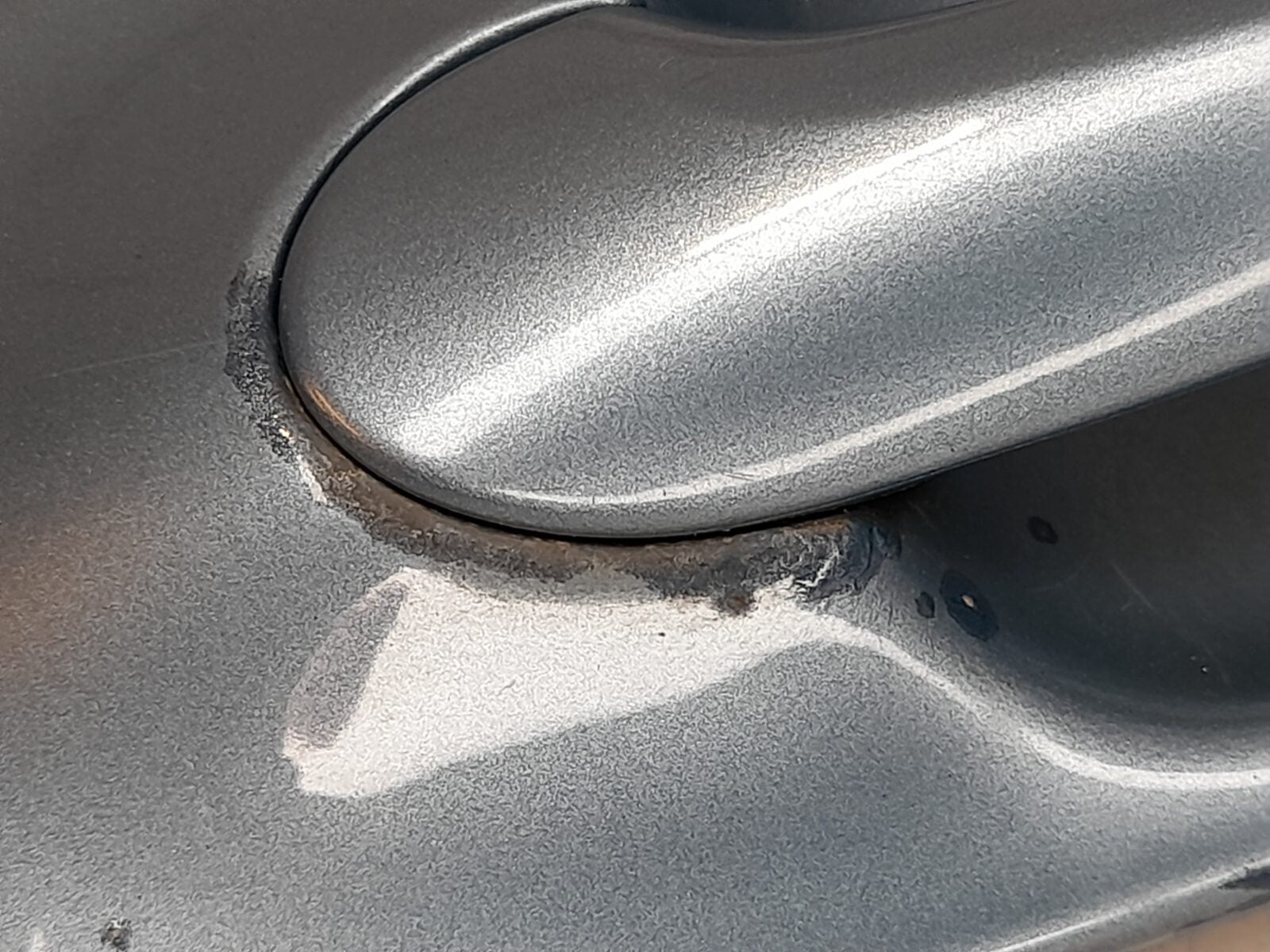 Saab 93 9-3 O/S Outside Door Handle Ice Blue Metallic 304 12768276