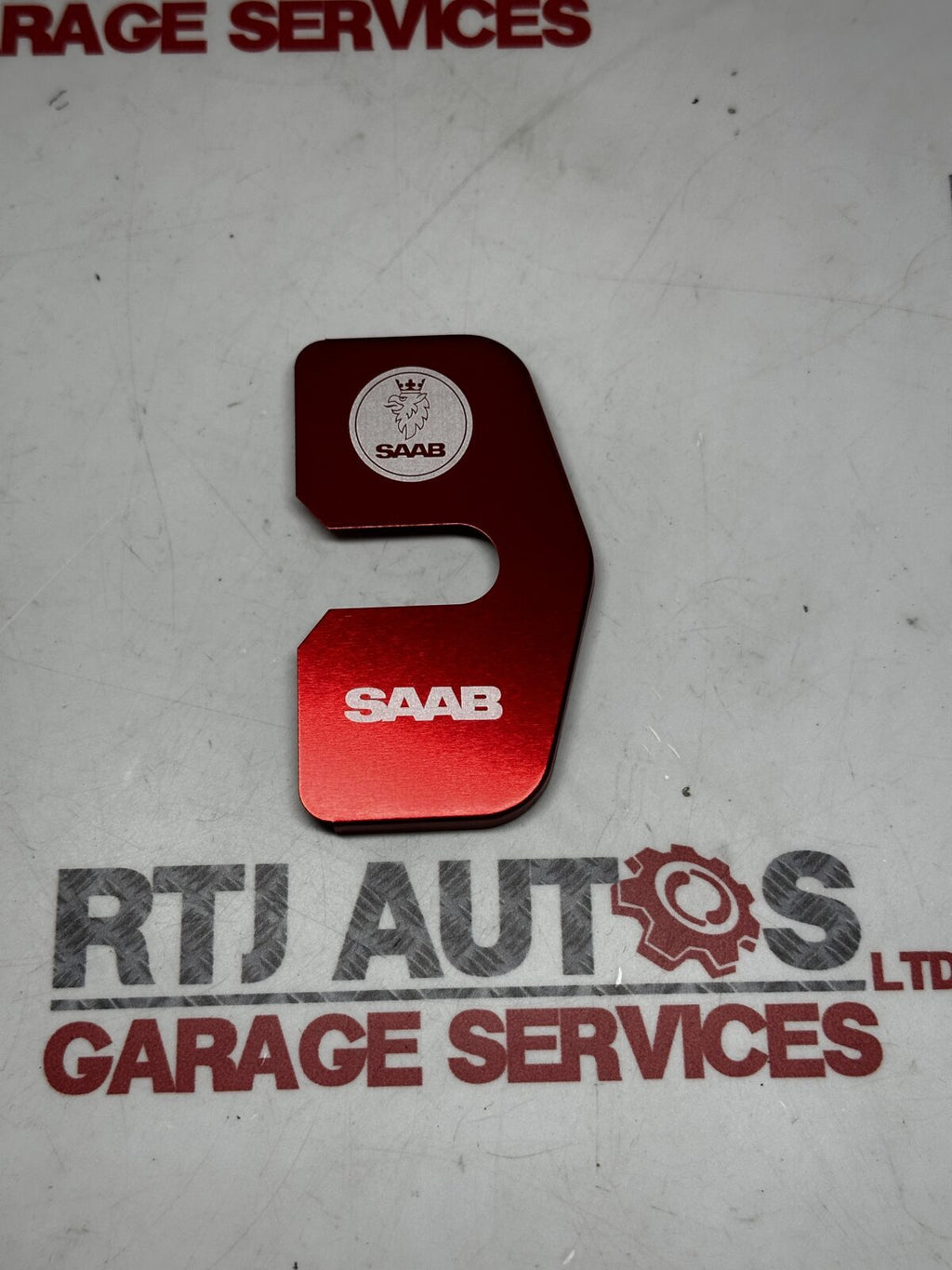 Saab 9-5 Saloon Estate New Door Striker Plate Covers X4 Red