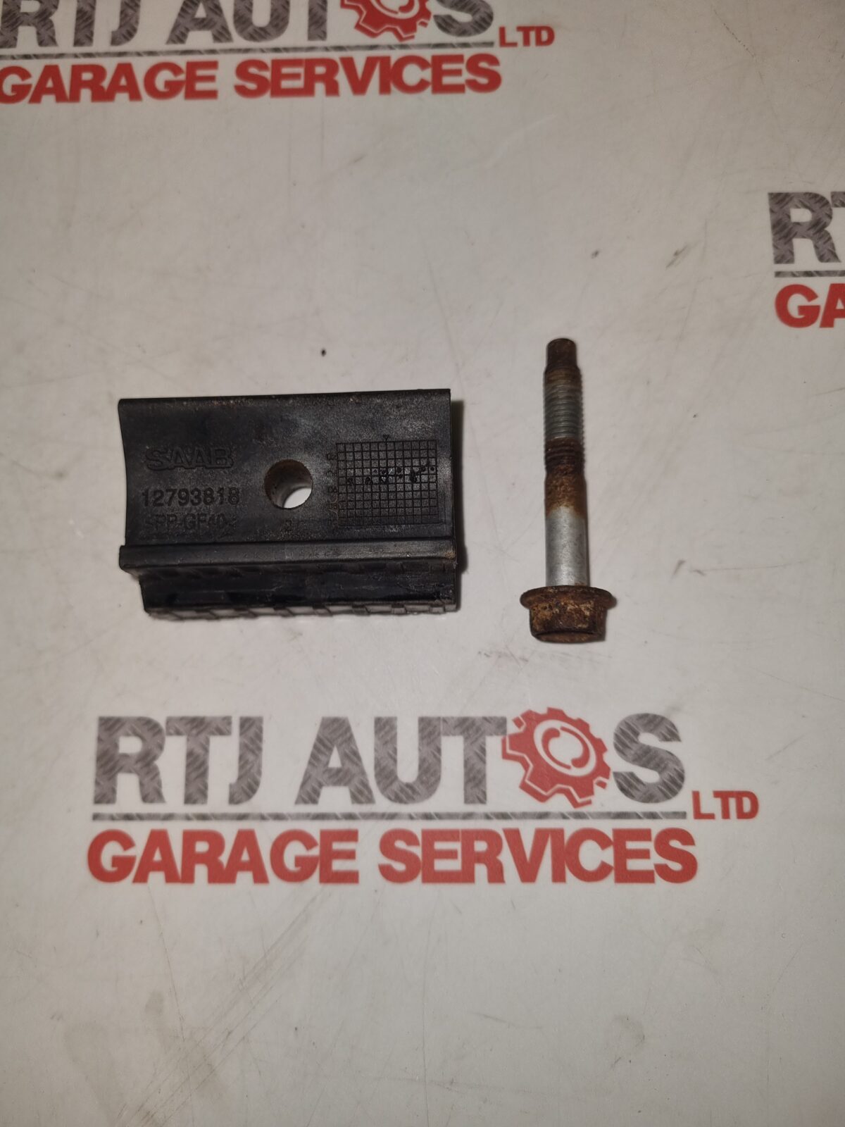 Saab 9-3 03-12 Genuine Battery Clamp and Bolt 12793818