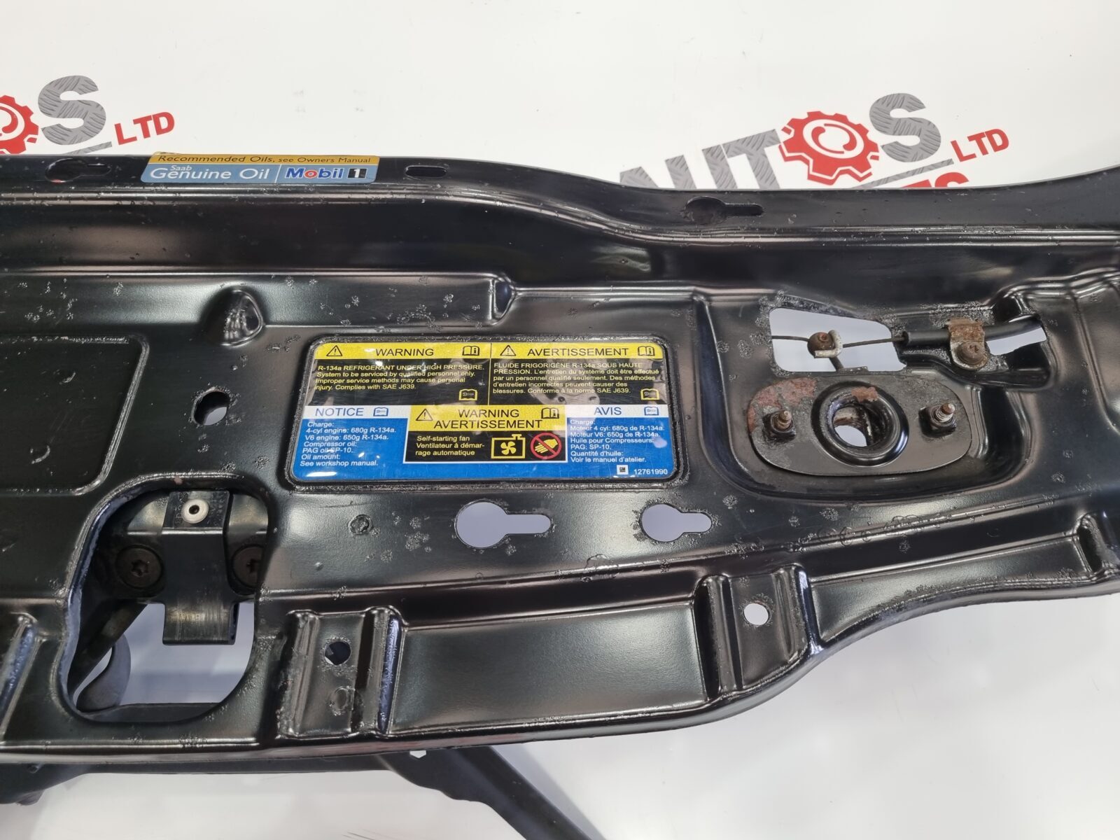 Saab 93 9-3 Front Bumper Slam Panel 2003 - 2006 32019397 12787536